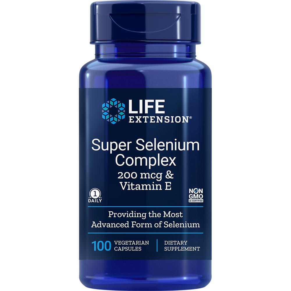 Life Extension Super Selenium Complex & Vitamin E, 200 Mcg, 100 Vegetarian Capsules