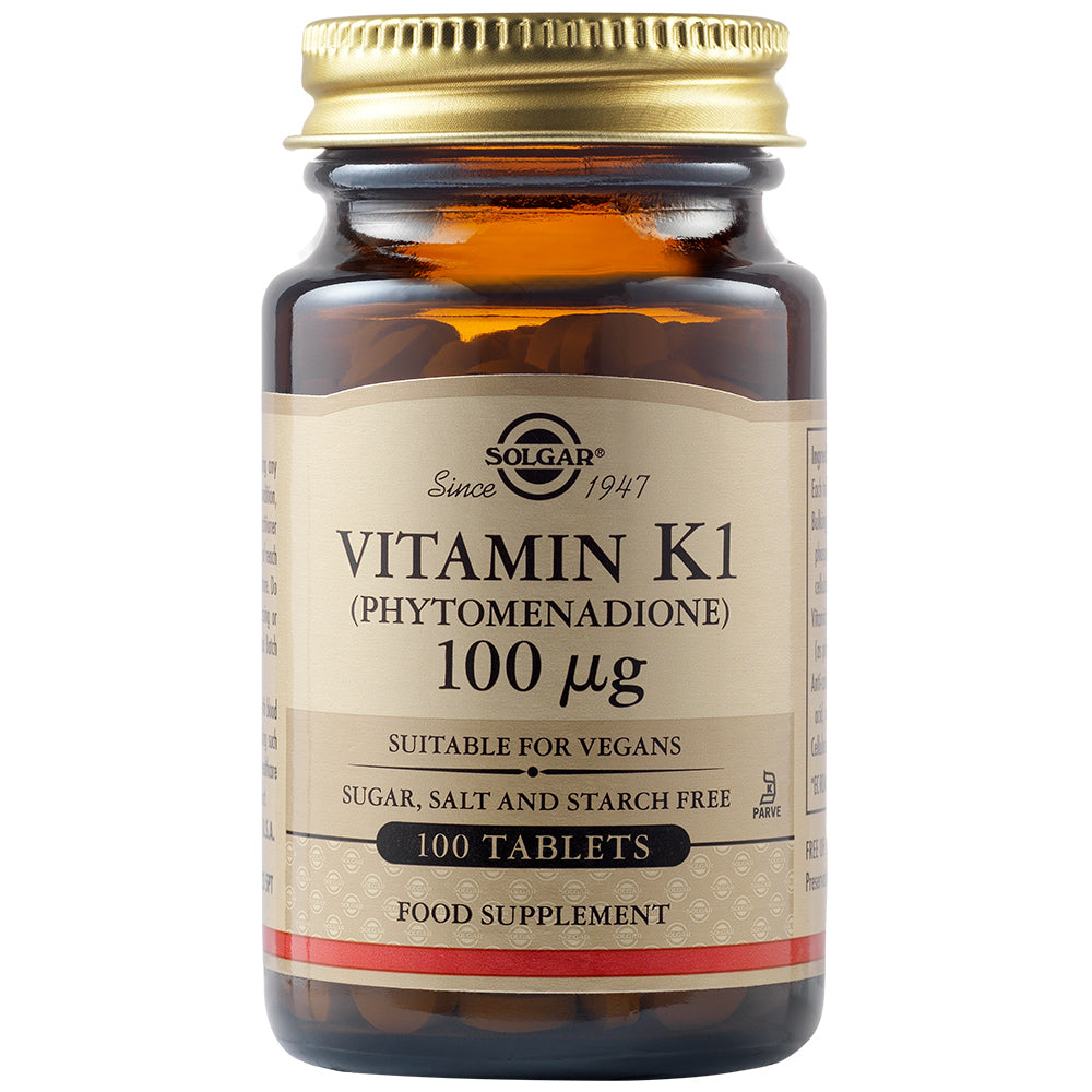 Solgar Vitamin K 100mcg 100 Tablets