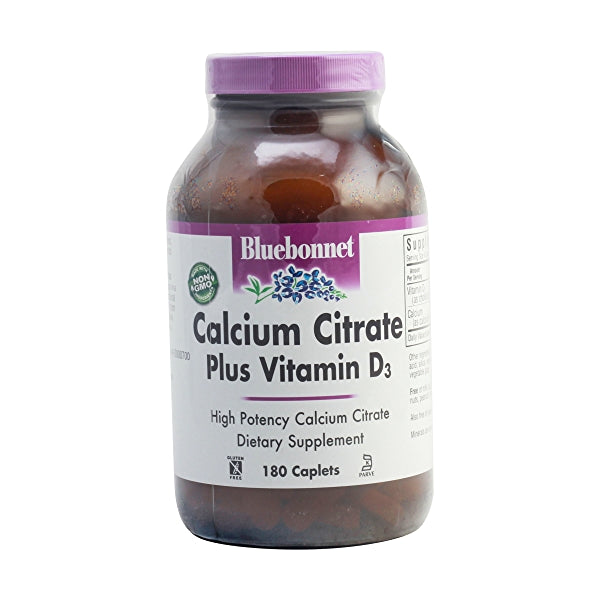 Bluebonnet Nutrition Calcium Citrate Plus Vitamin D3