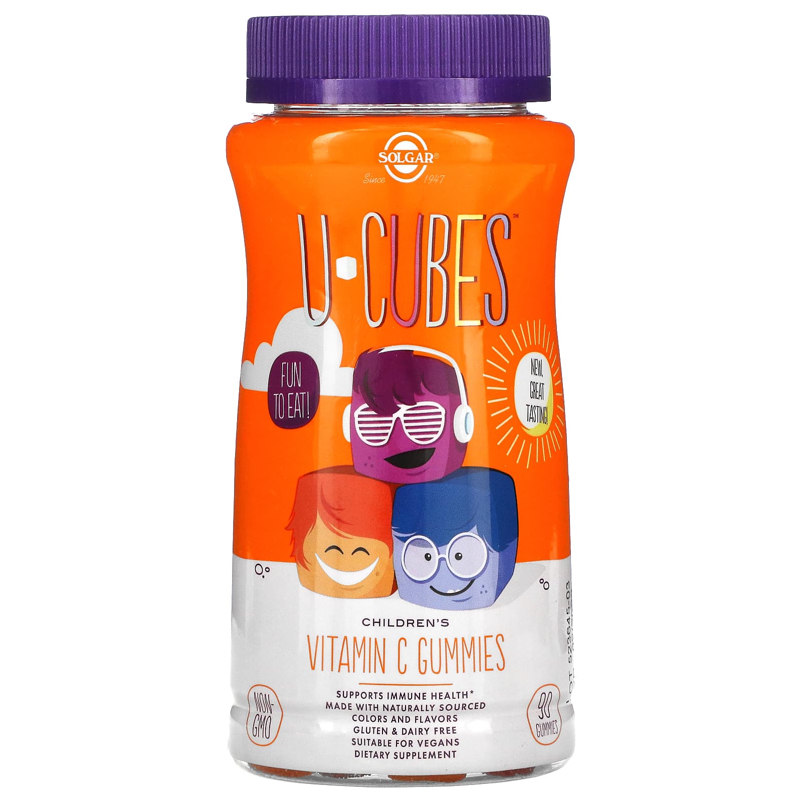 Solgar U-Cubes Children's Vitamin C 125 Mg Gummies