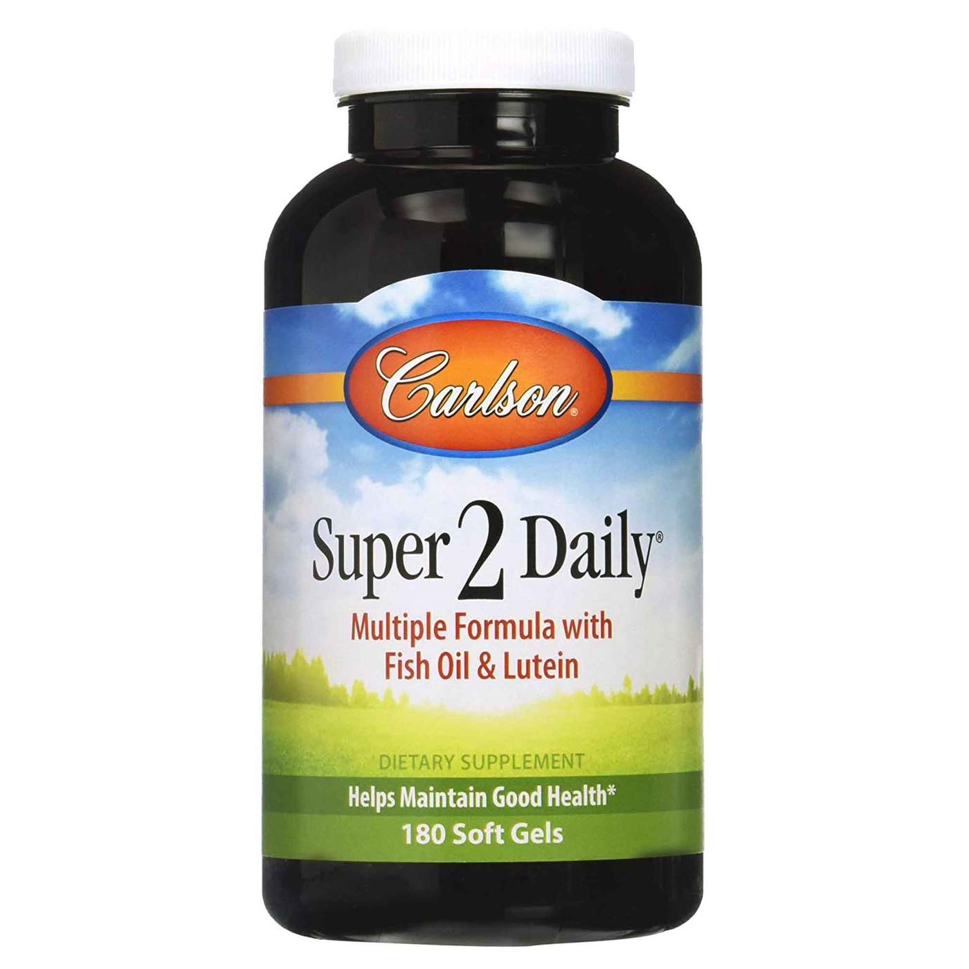 Carlson Labs Super 2 Daily Vitamins & Minerals, Iron-Free, 180 Soft Gels, From Laboratories