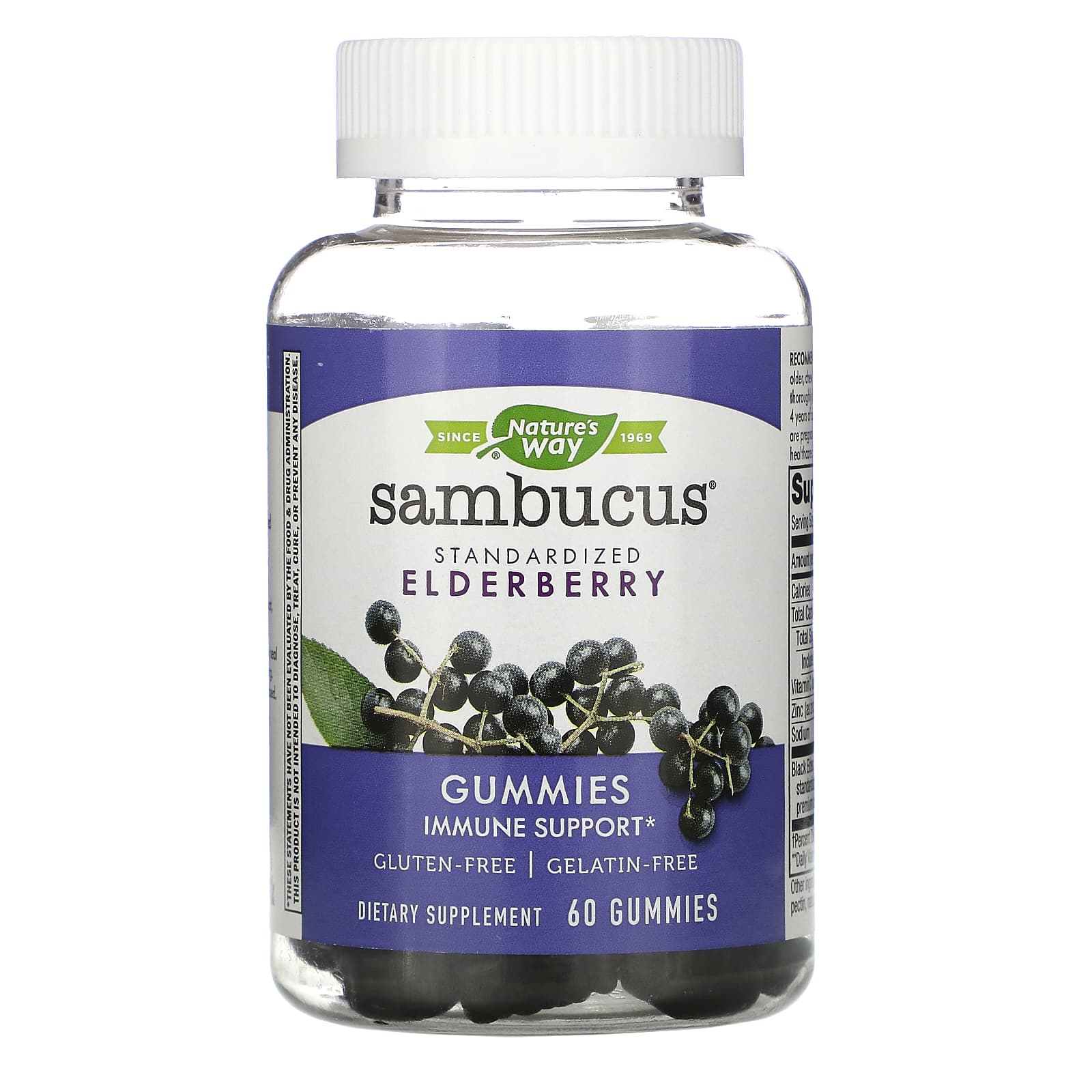 Nature's Way Homeopathic Sambucus Elderberry Gummy