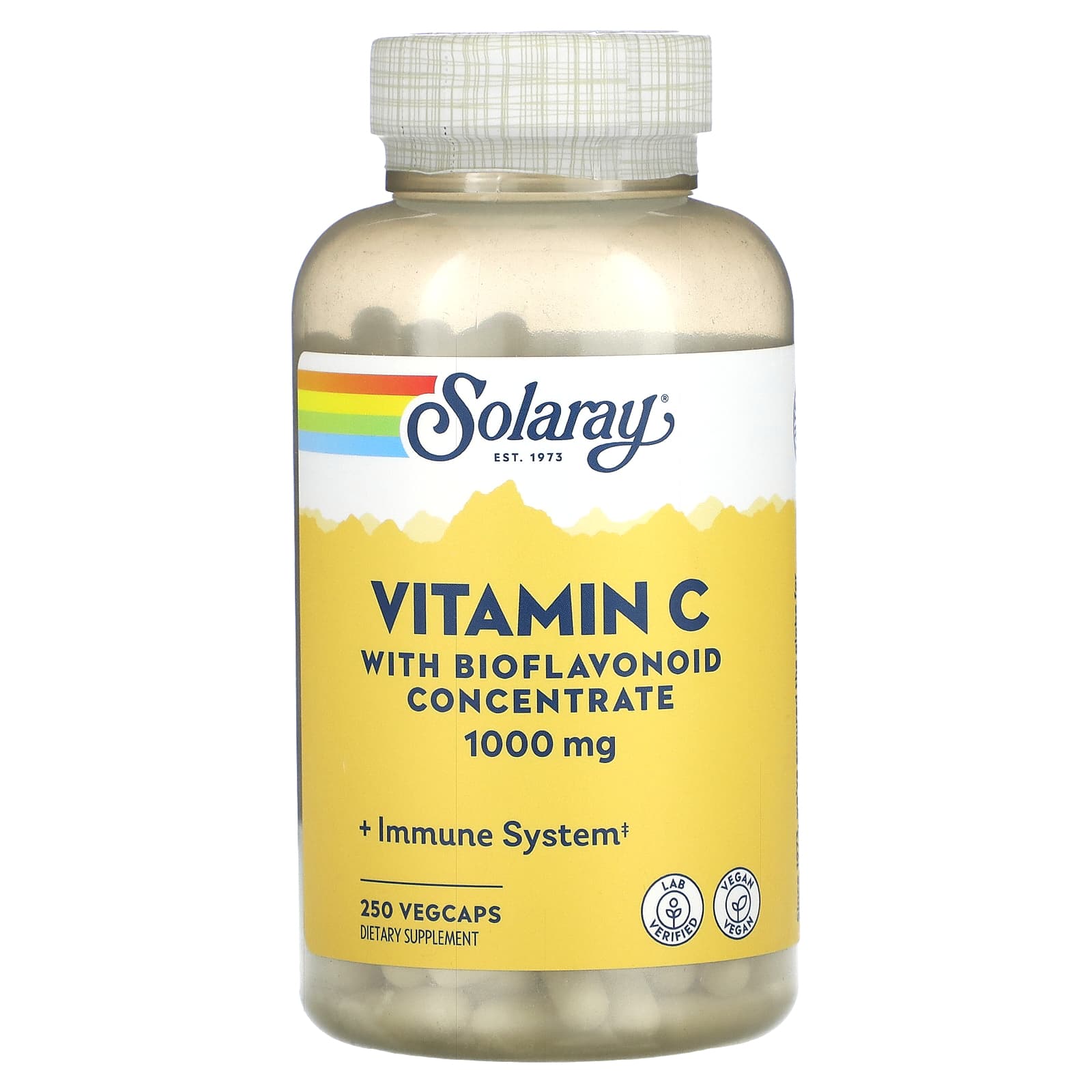 Solaray Vitamin C With Bioflavonoid Concentrate, 1, 000 Mg, 250 VegCaps
