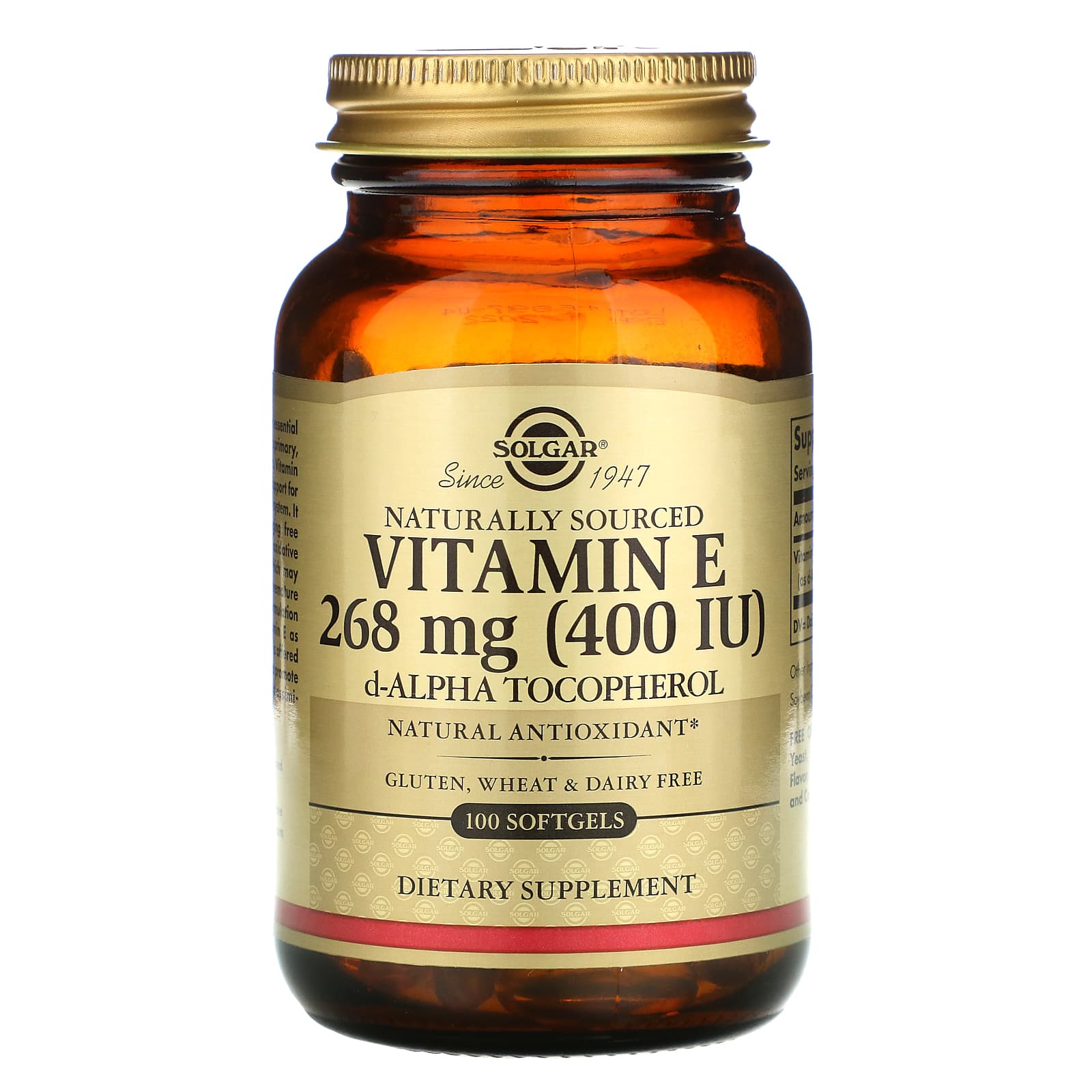 Solgar Vitamin E Alpha 100 S Gels