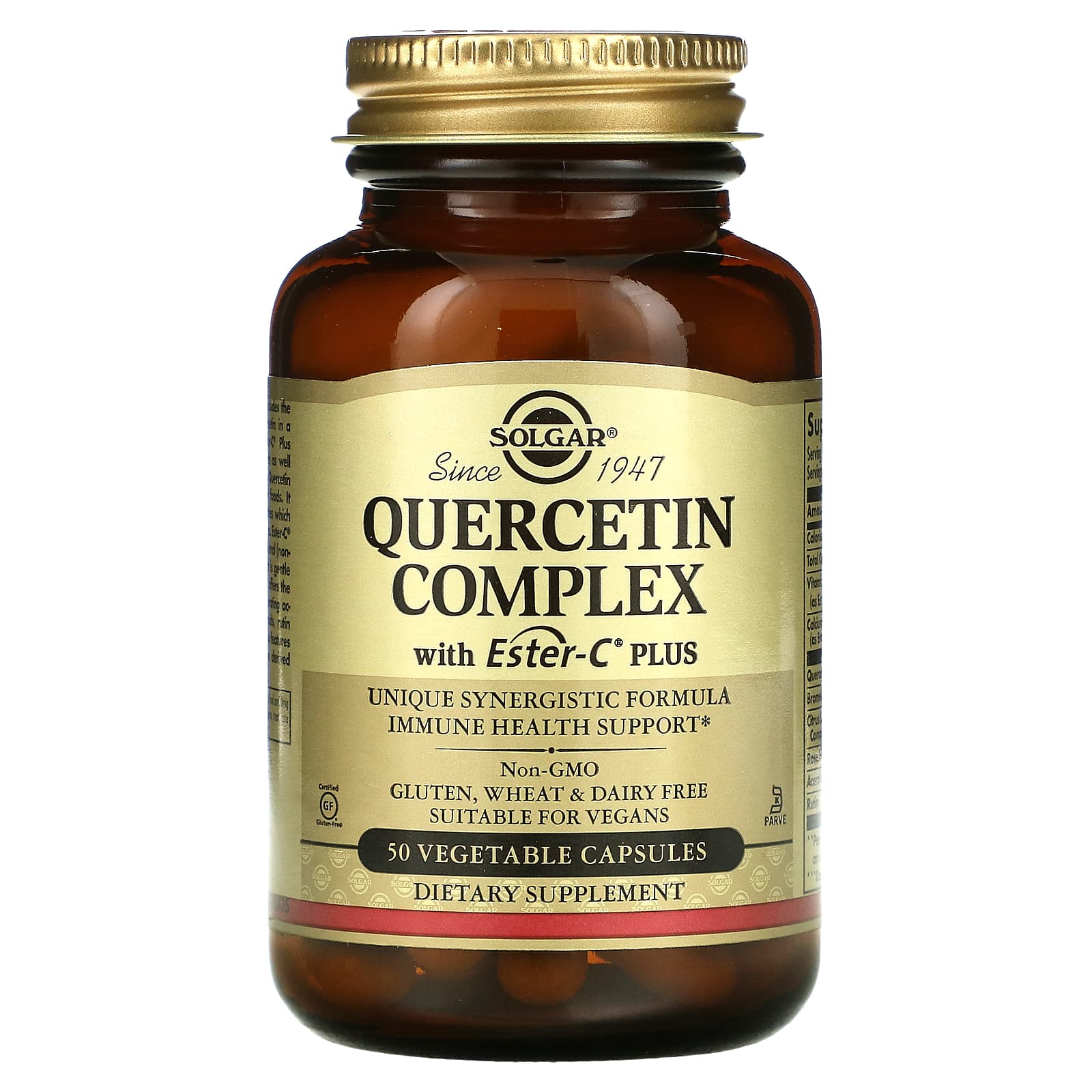 Solgar Quercetin Complex With Ester C Plus 50 Vegetable Capsules