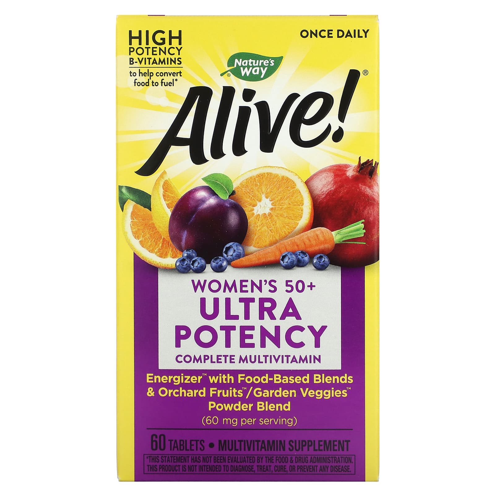 Nature's Way Alive! Once Daily Women's 50+ Ultra Potency Multivitamin Tablets