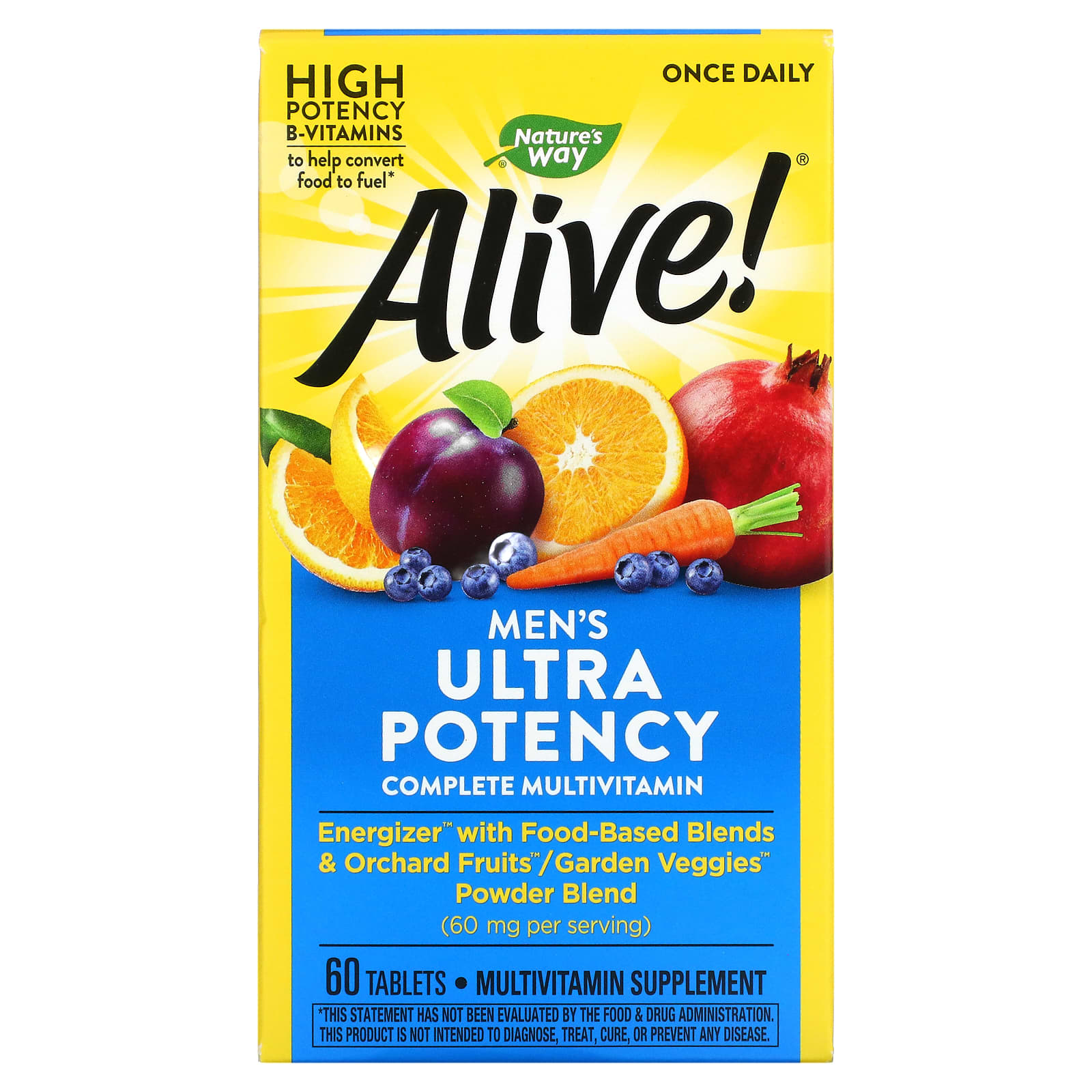 Nature's Way Alive! Once Daily Men's Ultra Potency Multivitamin Tablets