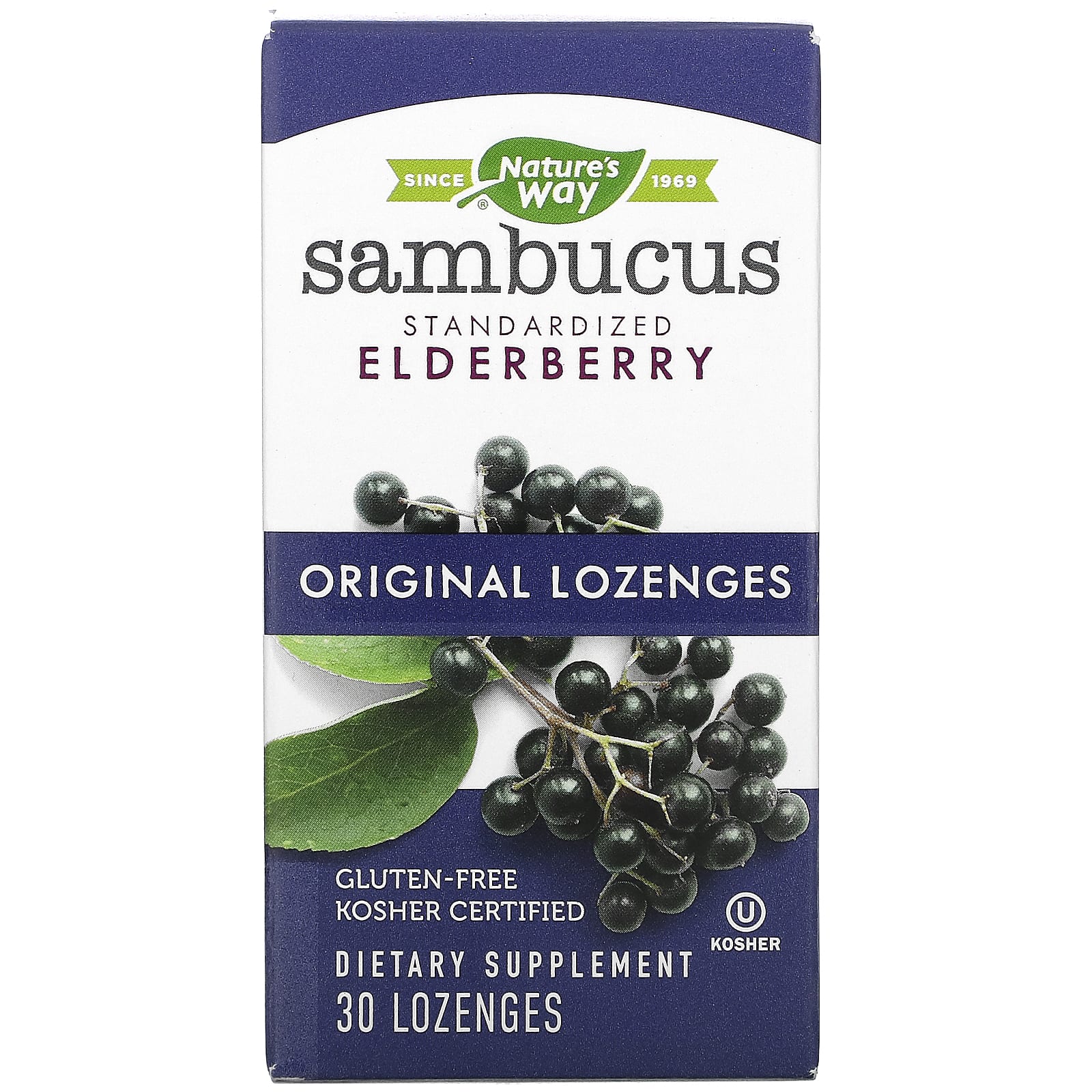 Nature's Way Sambucus Original Lozenges, Black Elderberry