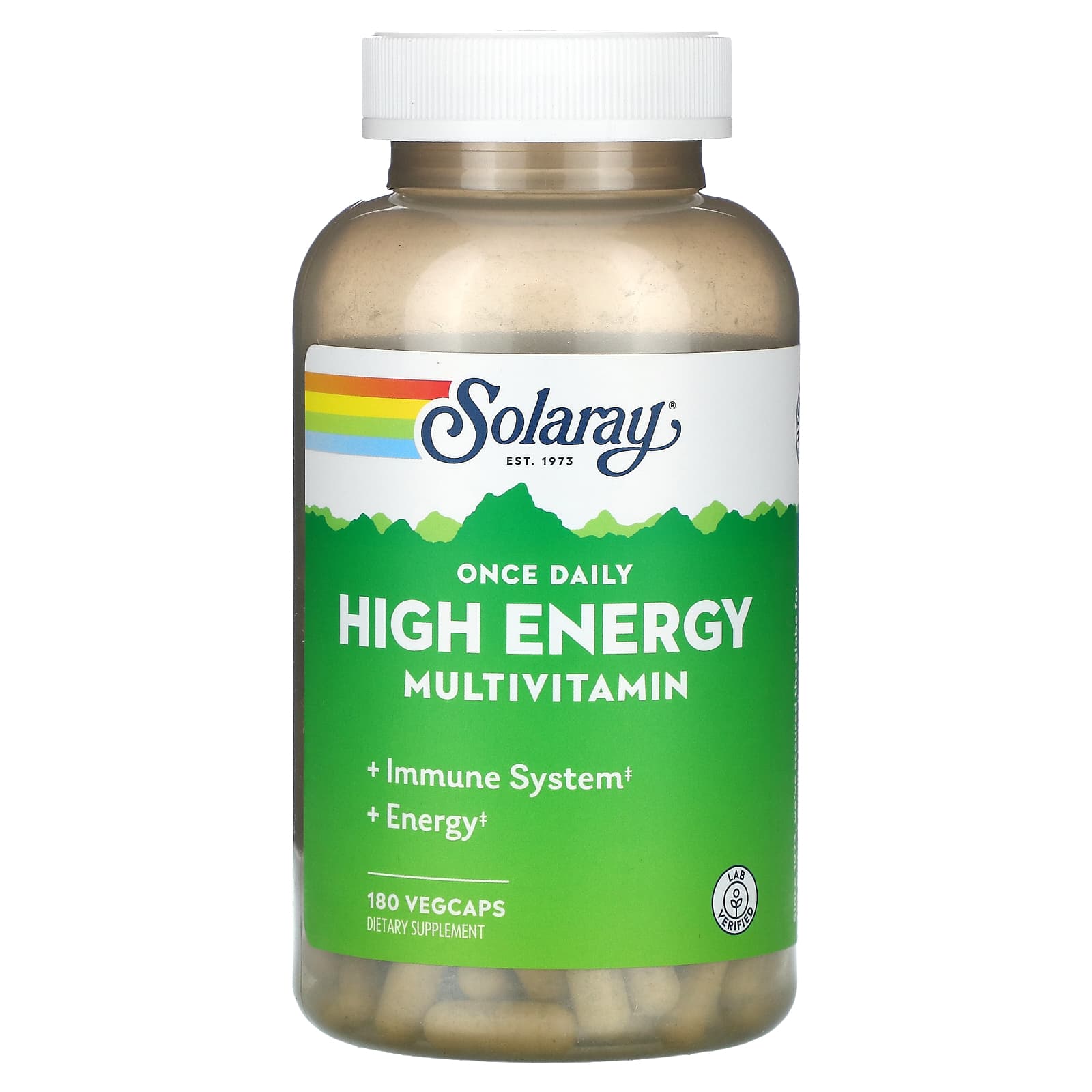 Solaray Once Daily High Energy, Multivitamin, 180 VegCaps