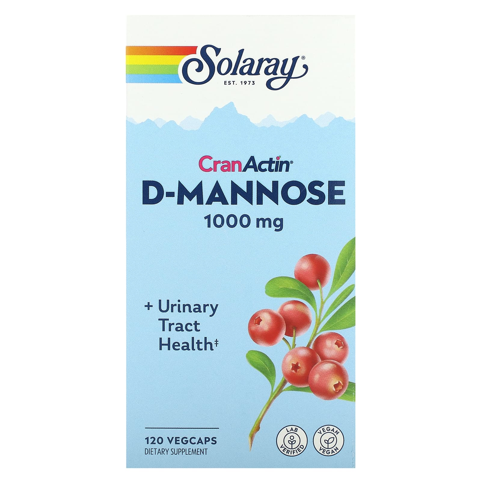 Solaray D-Mannose With CranActin 500/200 Mg Capsule