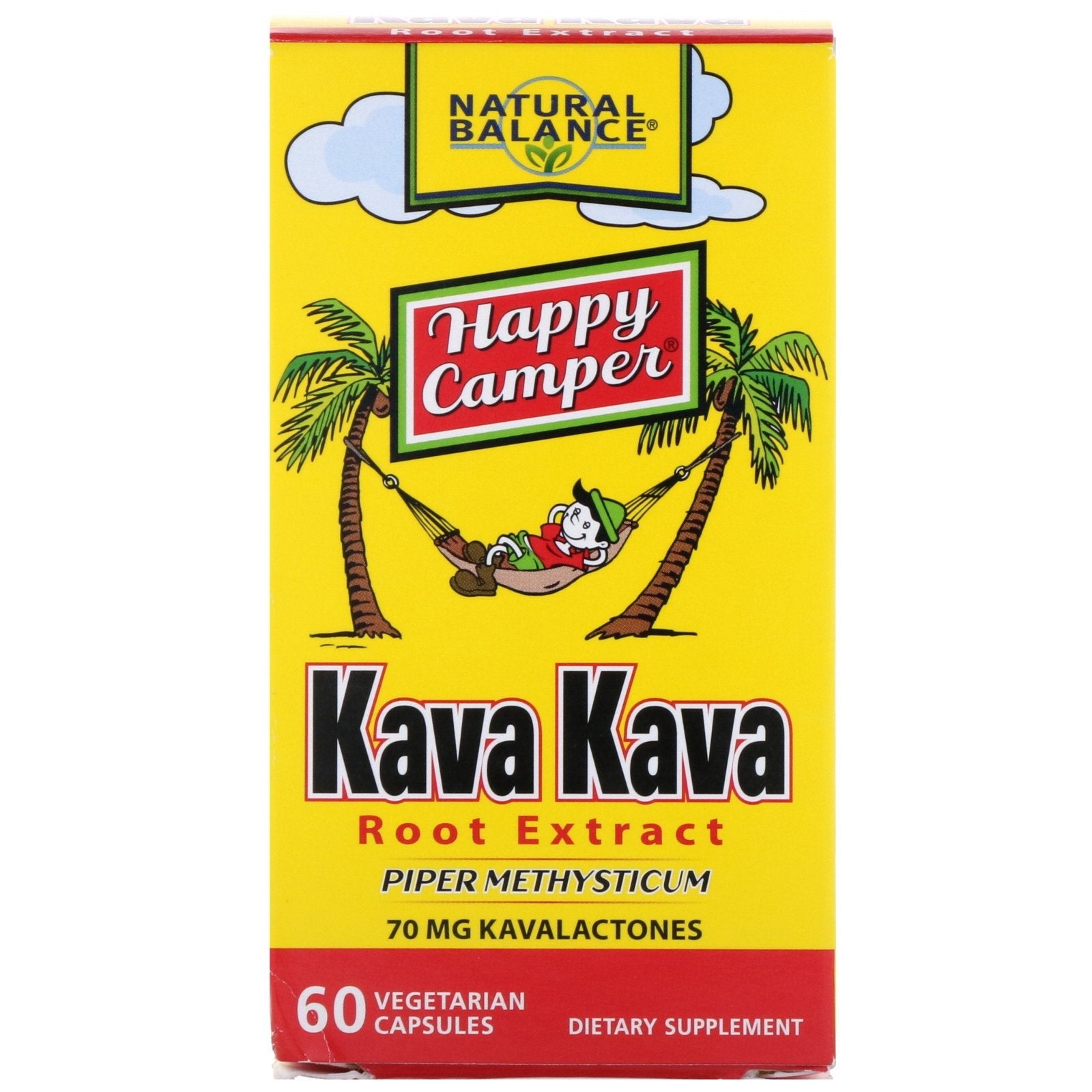 Natural Balance Natural Kava Kava Root Extract - 60 Vegetarian Capsules Botanical Extracts