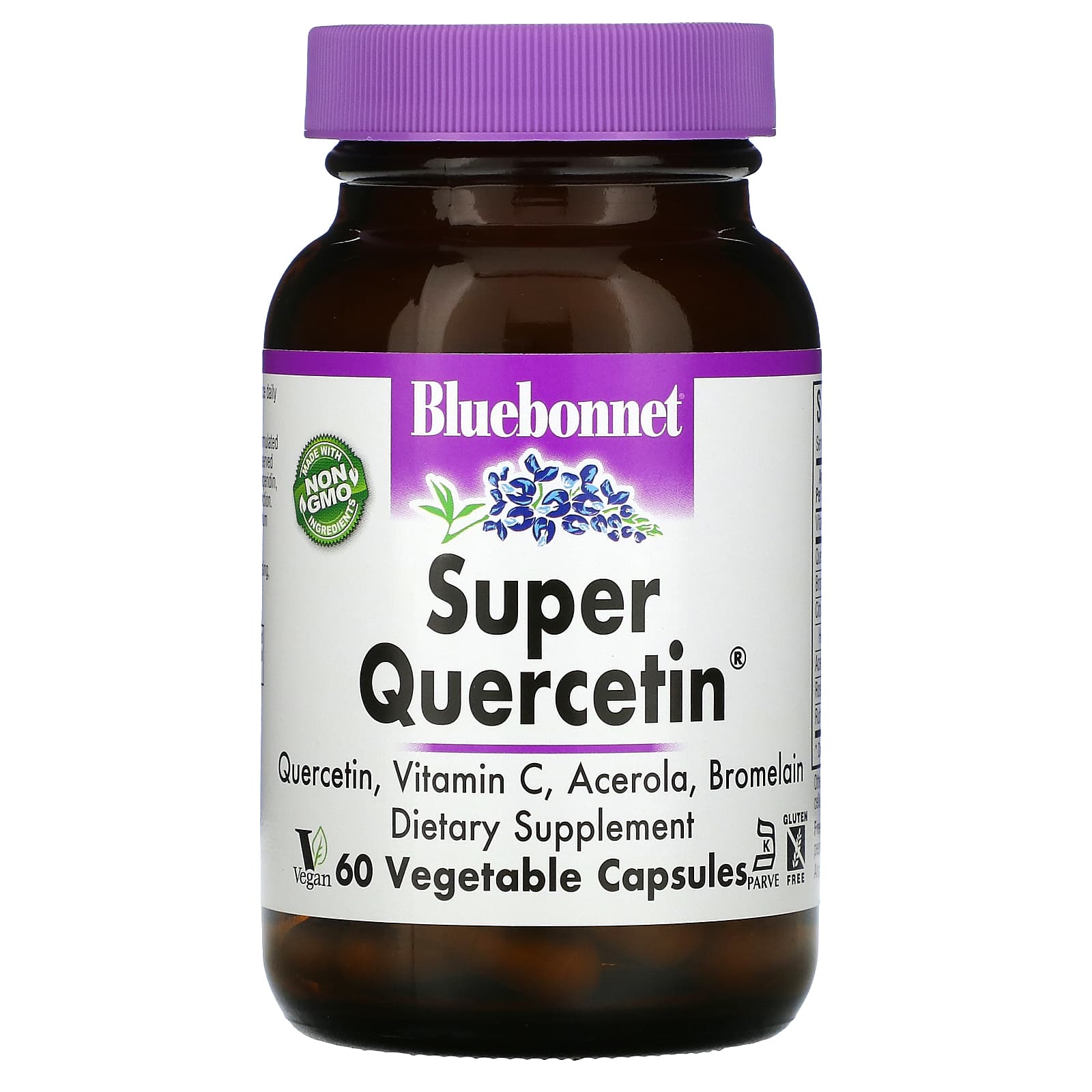 Bluebonnet Nutrition Super Quercetin 500 Mg, 60 Vegetable Capsules