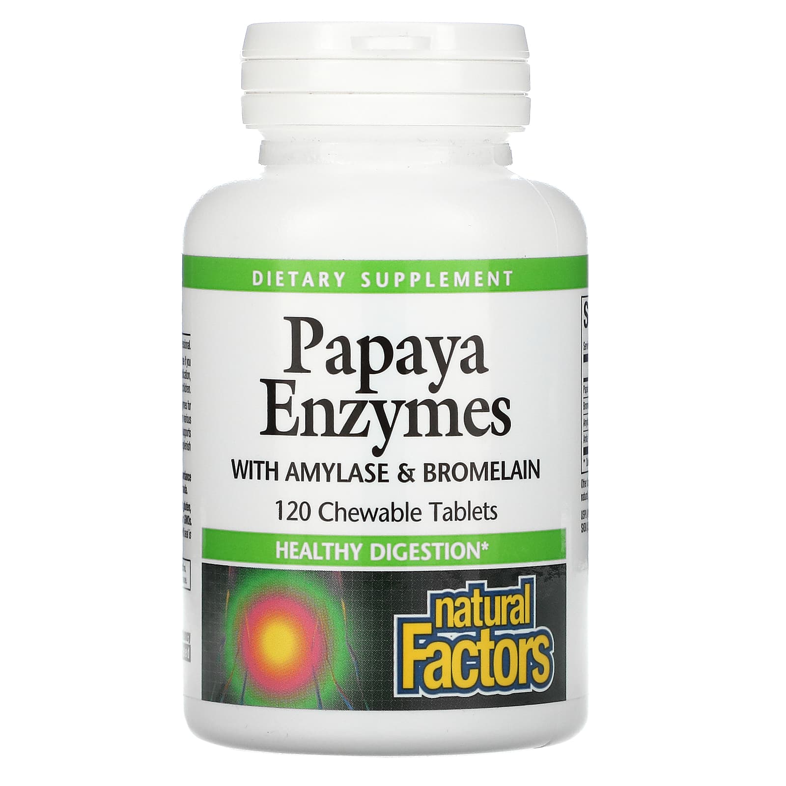 Natural Factors Papaya Enzymes, 120 Chewable Tablets