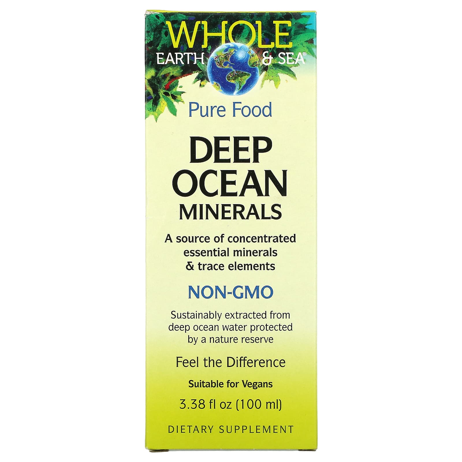 Natural Factors Whole Earth & Sea Deep Ocean Minerals, 100 mL