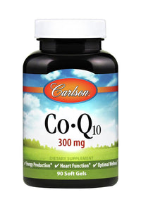 Carlson Labs Co Q10, 300 Mg, 90 Soft Gels, From Laboratories
