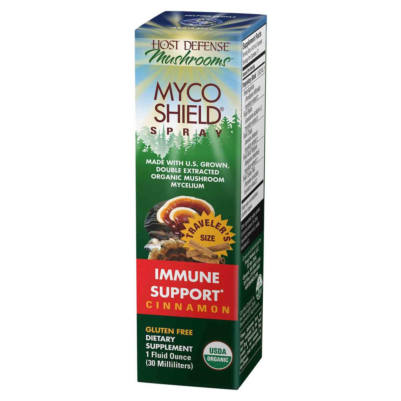 Host Defense MycoShield Mushroom Extract Spray - Cinnamon