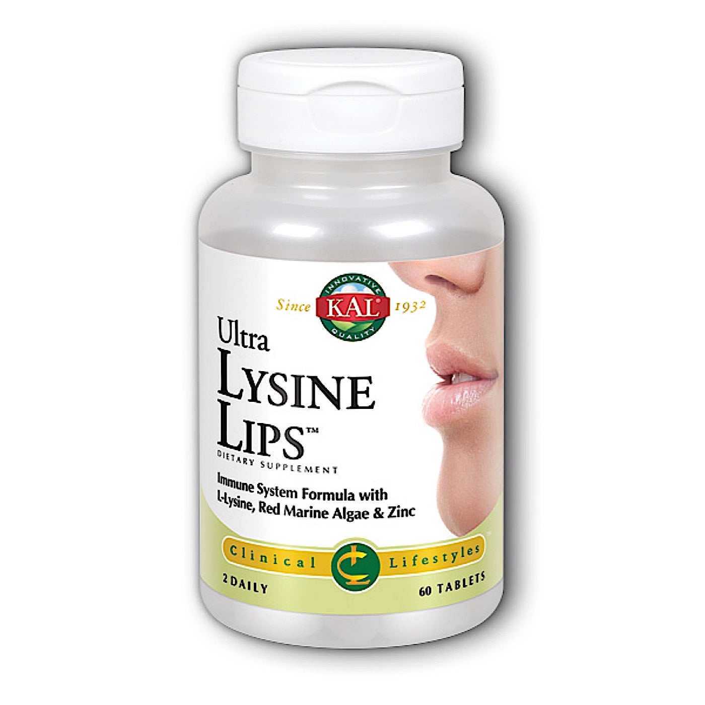 Kal Lysine Lips Ultra, 60 Tablets