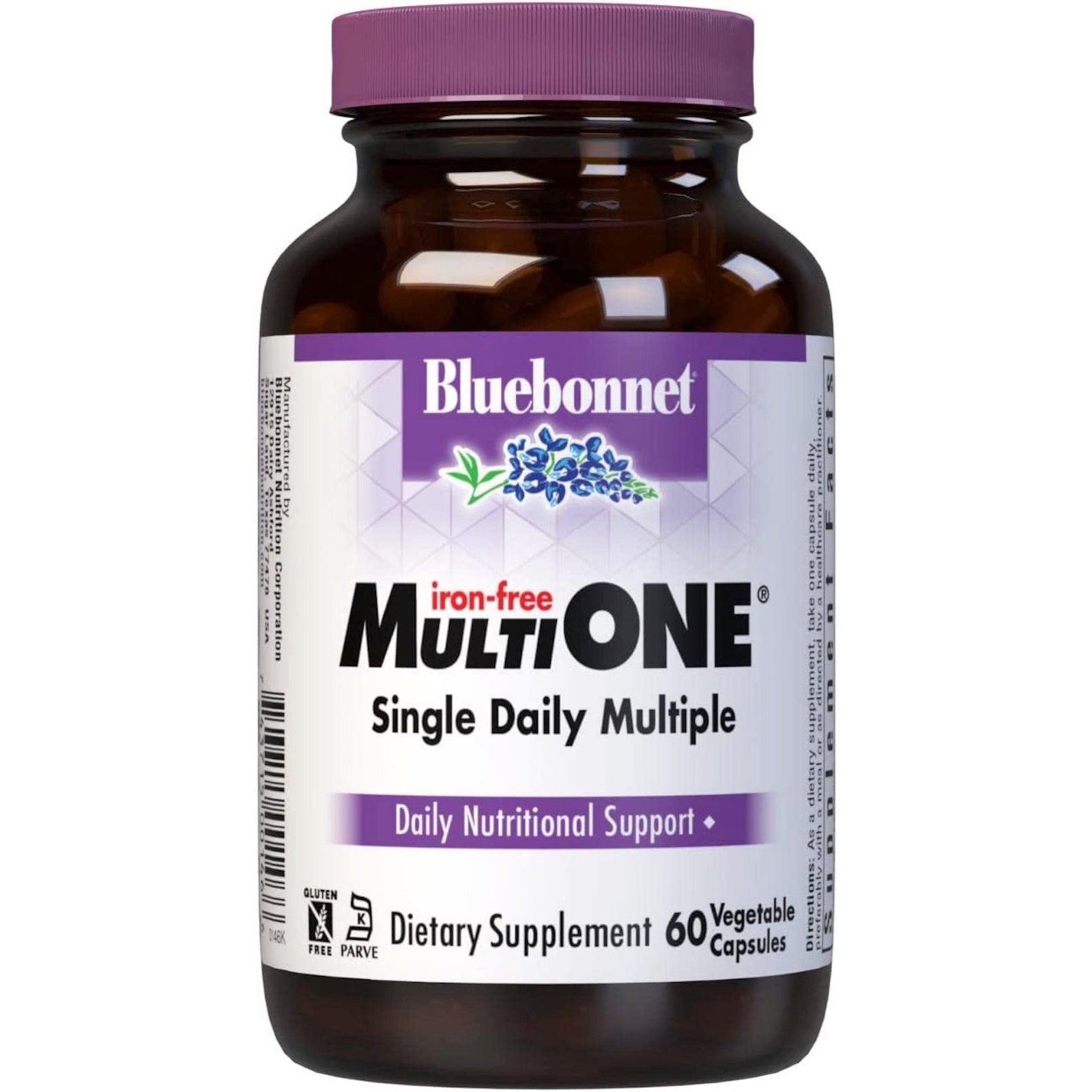 Bluebonnet Nutrition Multi One Iron Free -- 60 Vegetable Capsules