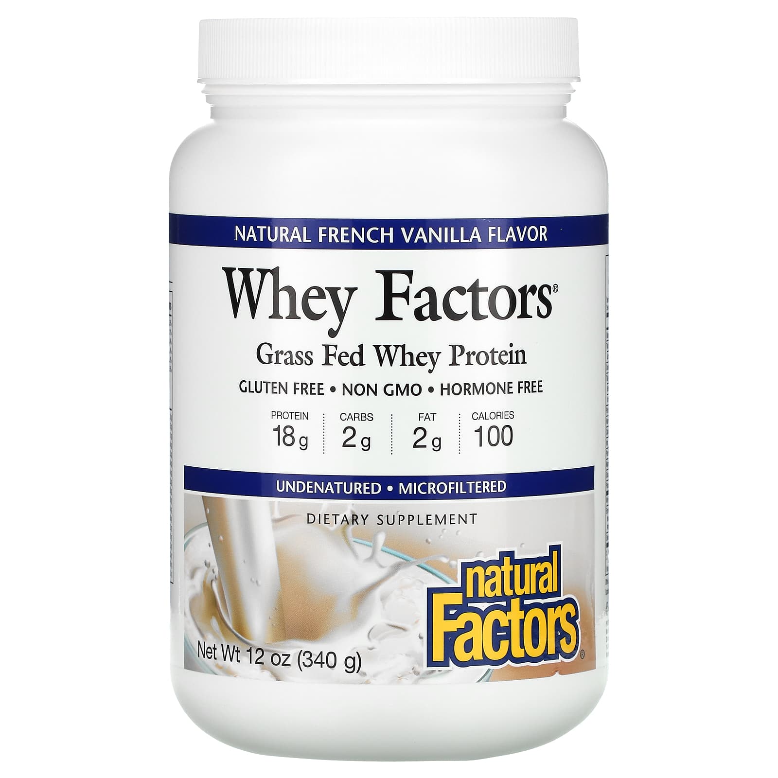 Natural Factors Whey French Vanilla Flavor
