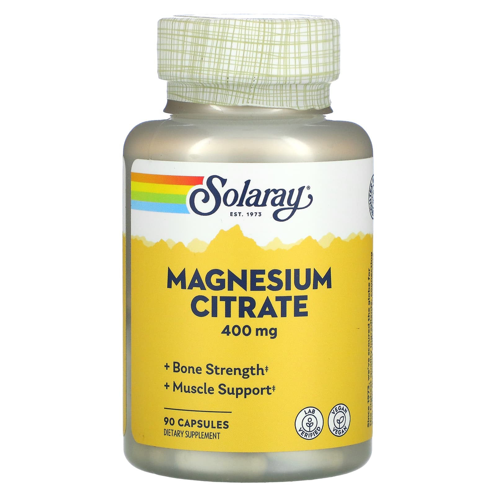 Solaray Magnesium Citrate - 400 Mg