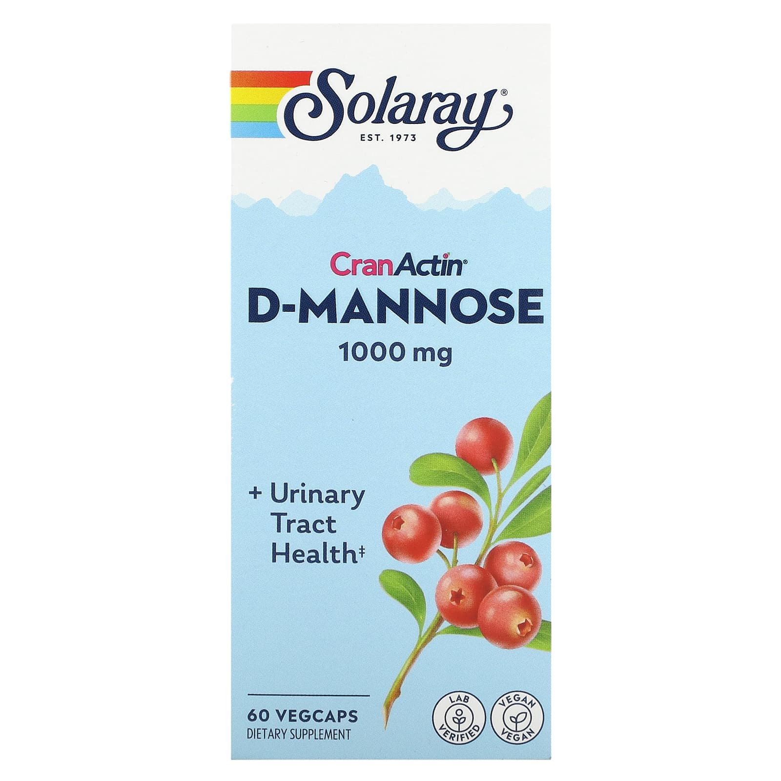 Solaray Herbal Supplements D-Mannose With Cranactin Capsule 60ct