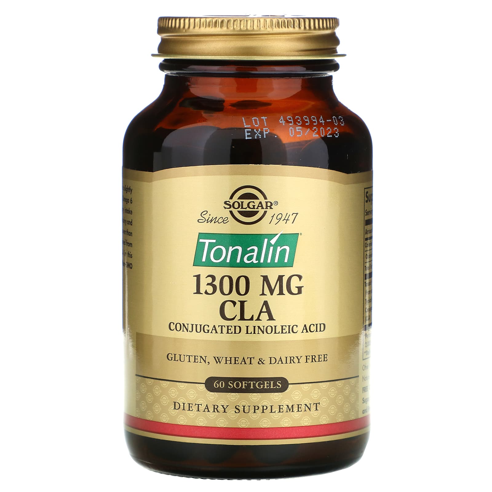 Solgar Tonalin CLA 1300 Mg, 60 Softgels - Essential Omega-6 Fatty