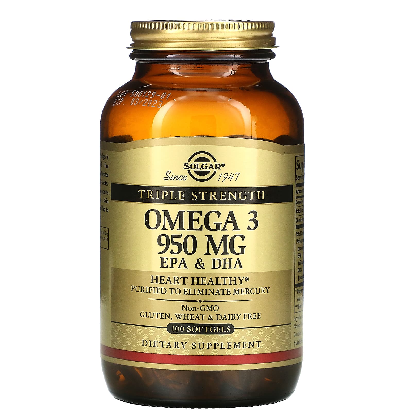 Solgar Omega-3 950 Mg Triple Strength