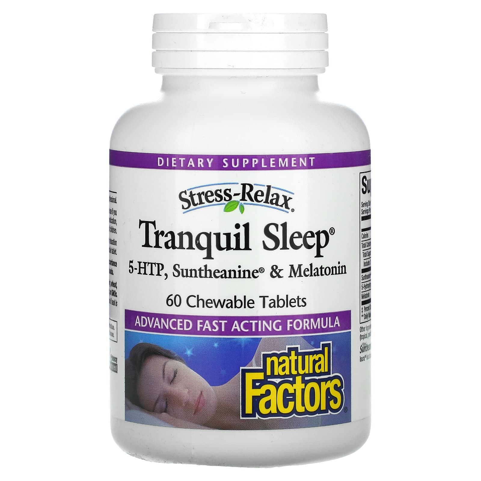 Natural Factors Stress Relax Tranquil Sleep Chewable Tropical