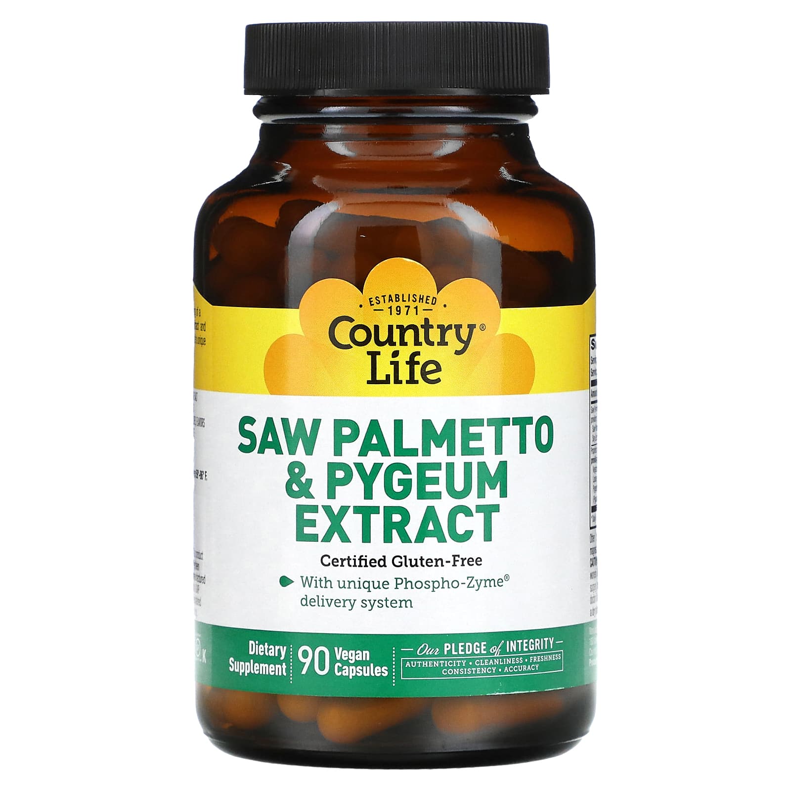 Country Life Saw Palmetto & Pygeum Extract, 90 Vegan Capsules