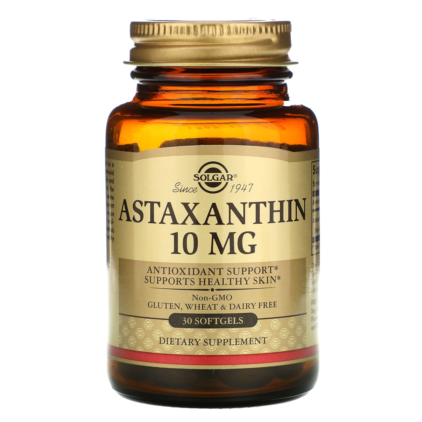 Solgar 10 Mg De Astaxantina. - 30 Cápsulas