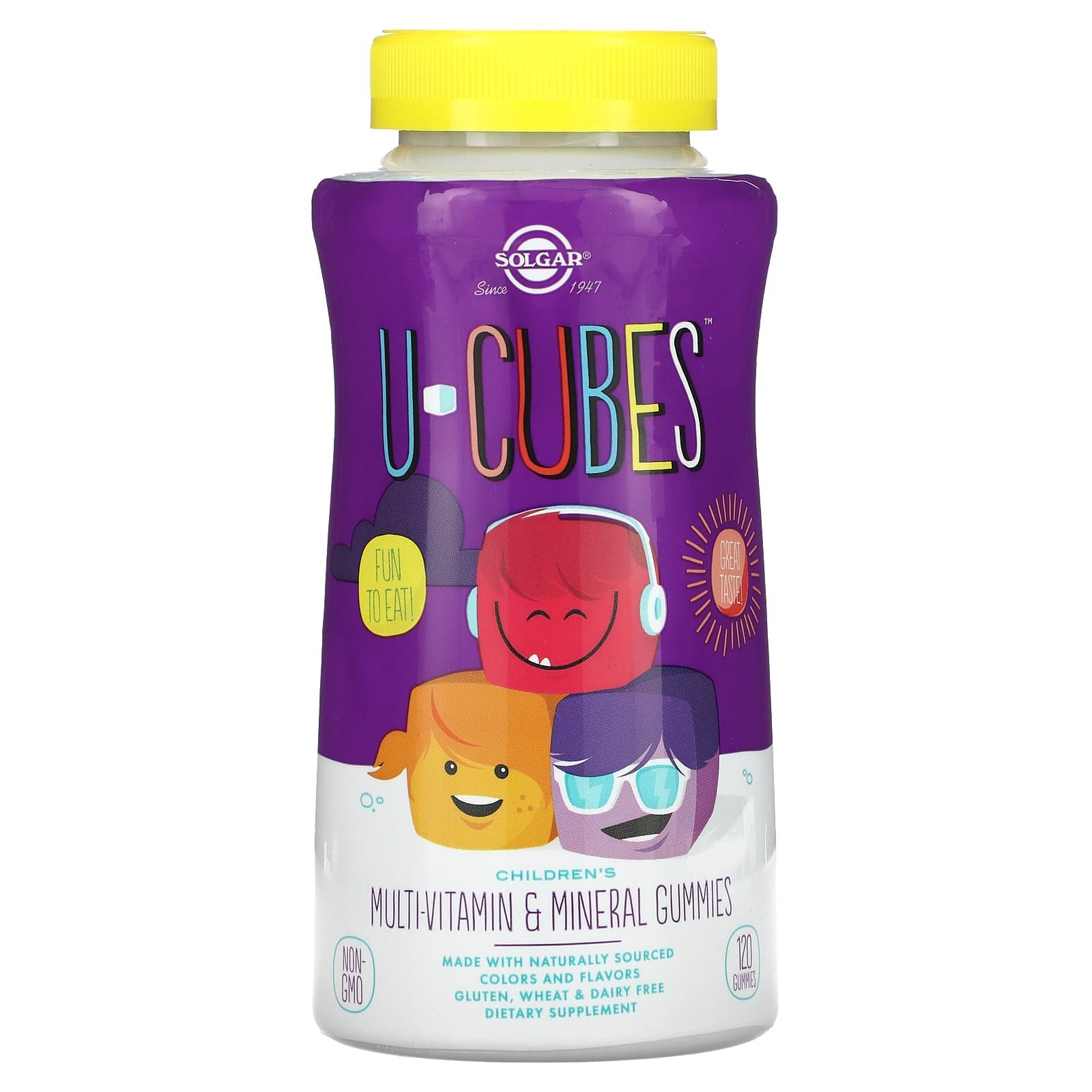 Solgar U-Cubes Multi-Vitamin & Mineral, Children's, Gummies
