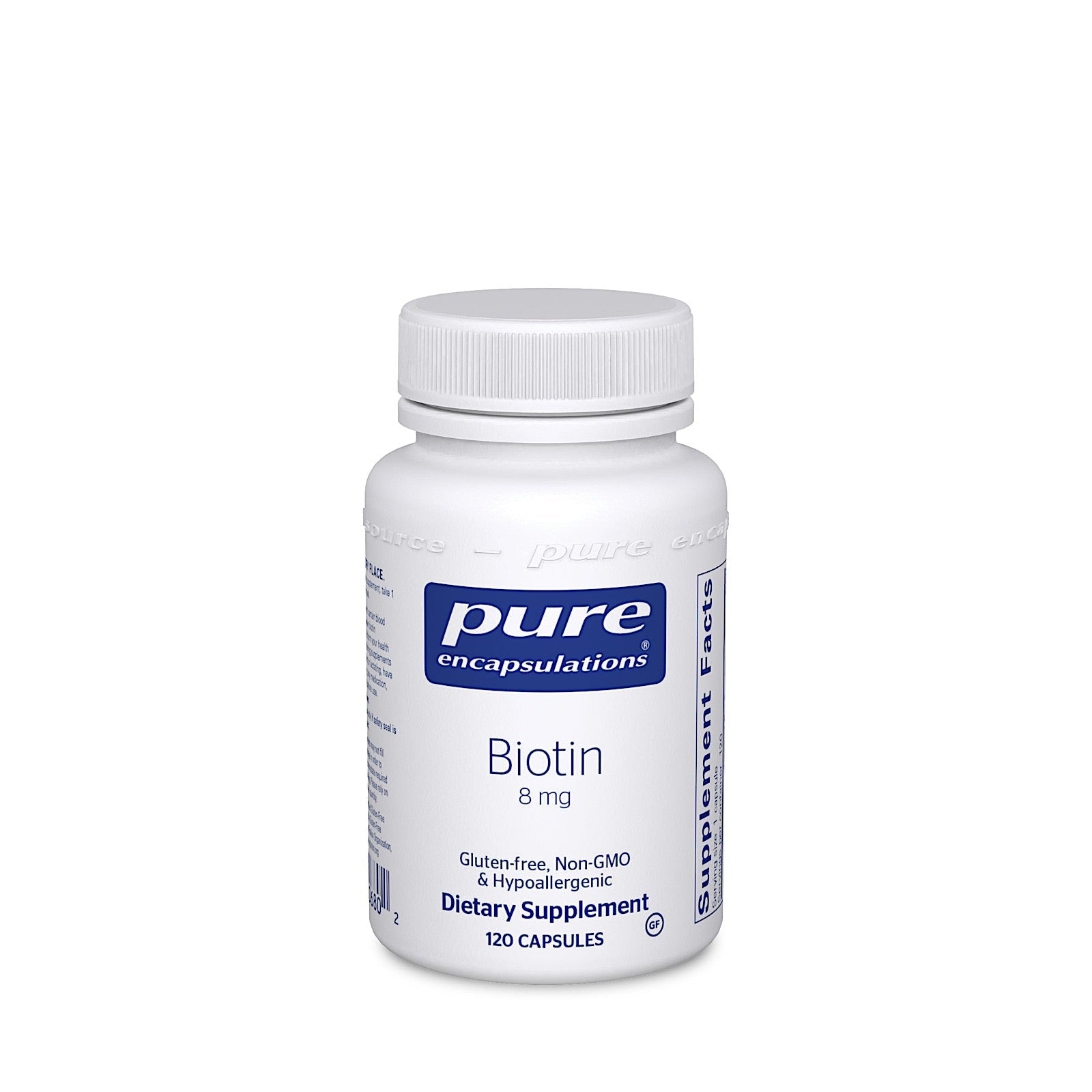 Pure Encapsulations Biotin 8 Mg, 120 Capsules