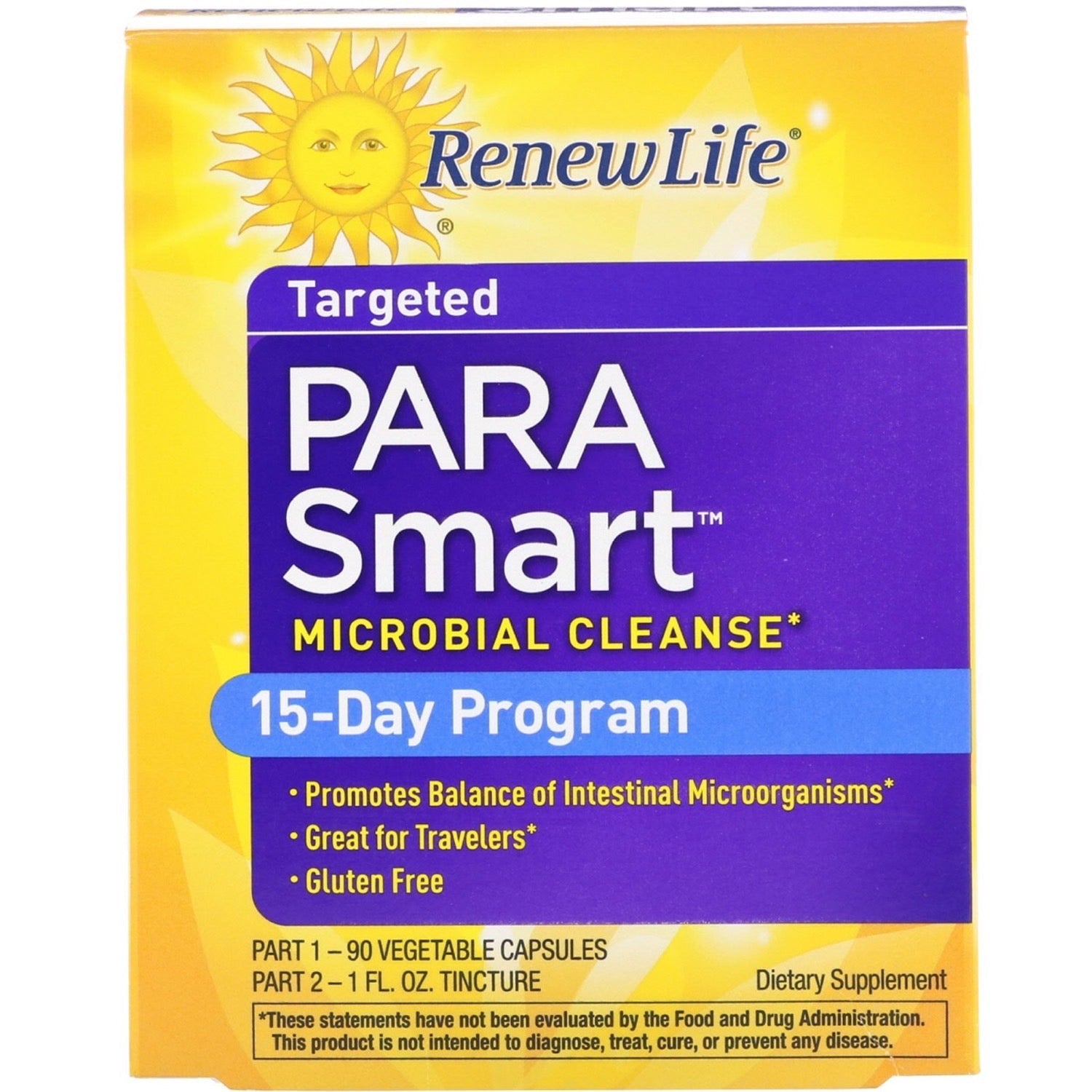 Renew Life Re Parasmart 2-Part Kit, 90 Vegetarian Capsules