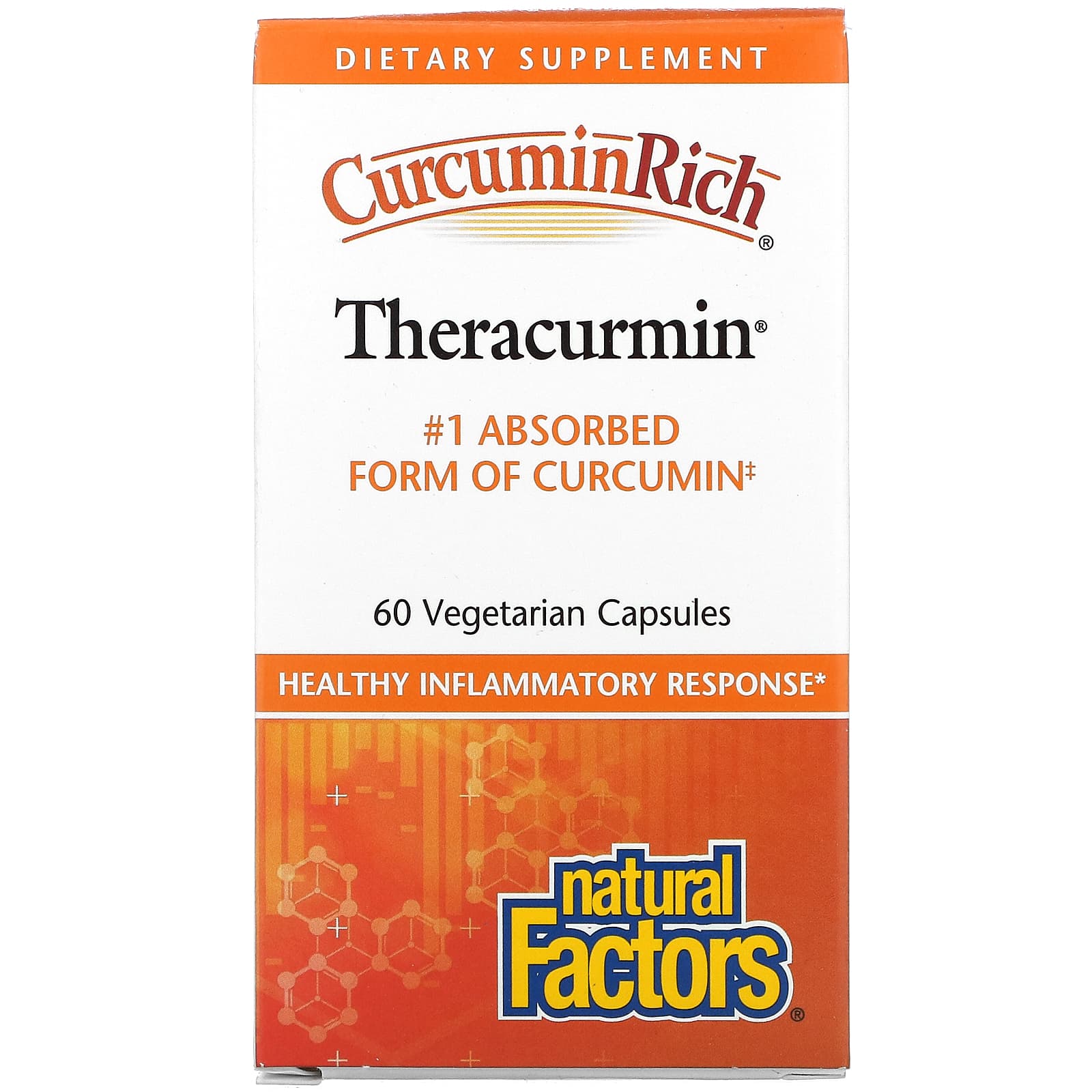Natural Factors Theracurmin Turmeric Root Extract By - 60 Vegetarian Capsules