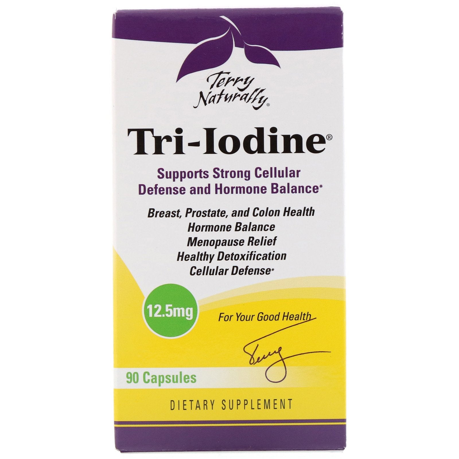 Terry Naturally Tri-Iodine 12.5 Mg, 90 Capsules