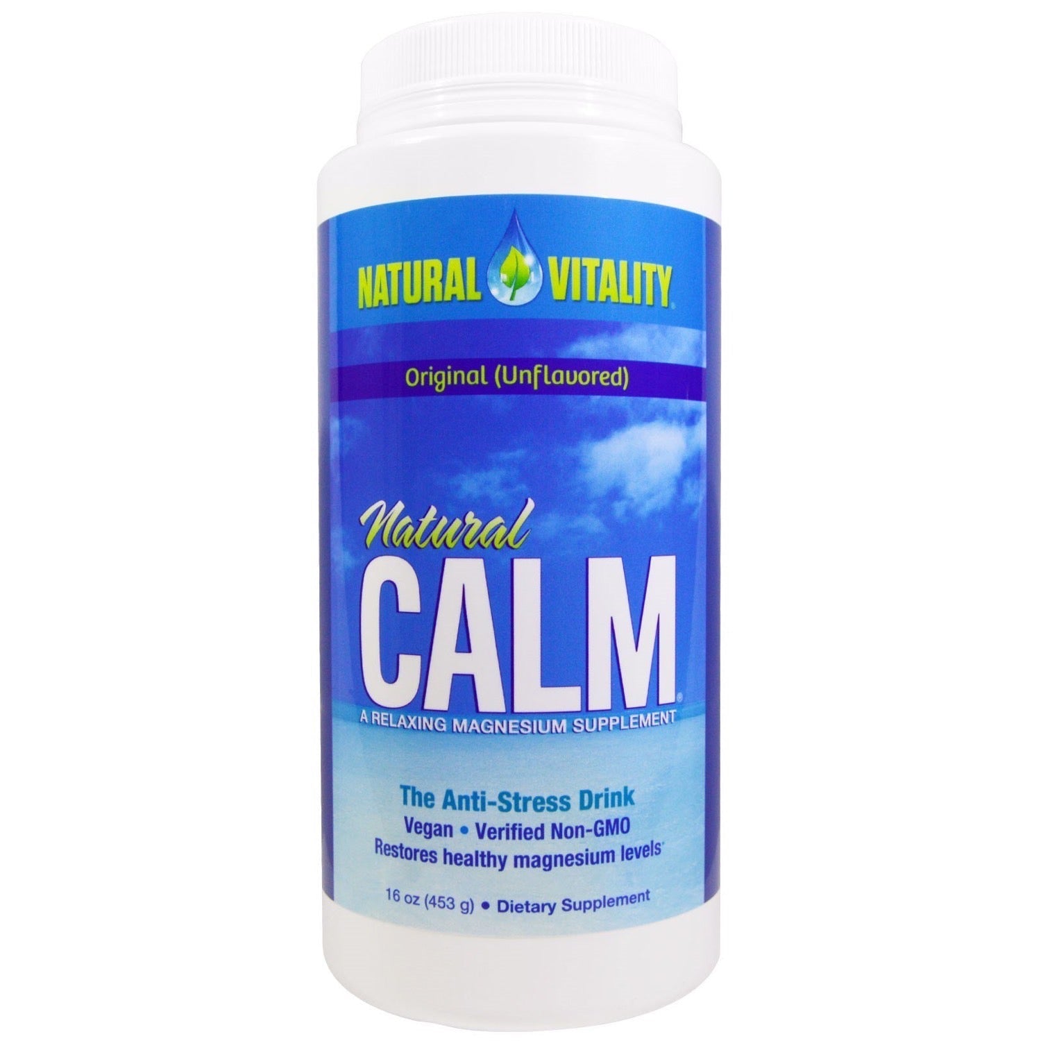 Natural Vitality Calm Anti-Stress Magnesium Drink Dietary Supplement Powder