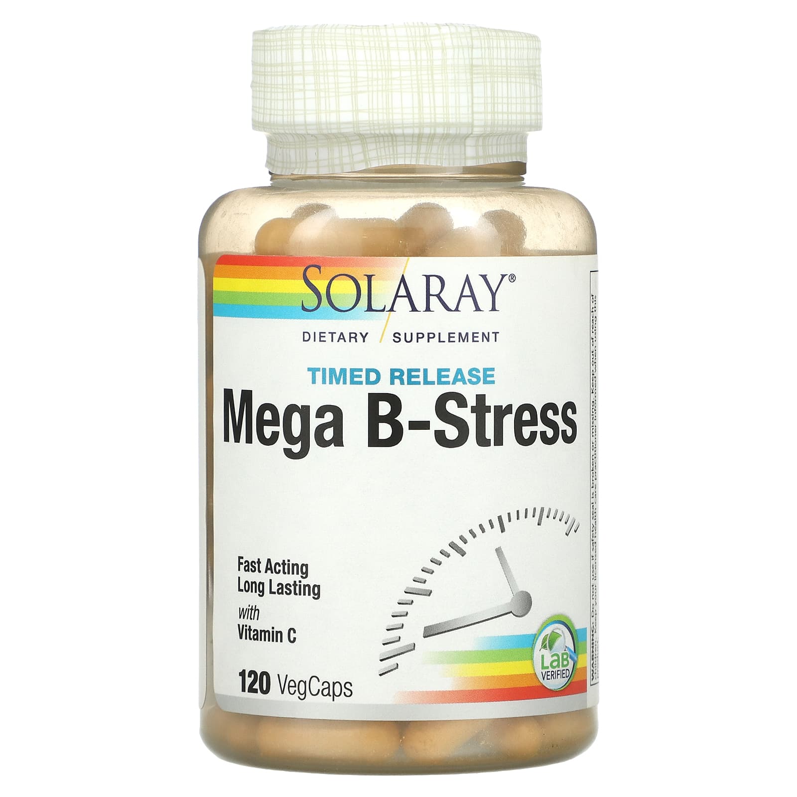 Solaray Mega B Stress Two Stage Timed Release Supplement