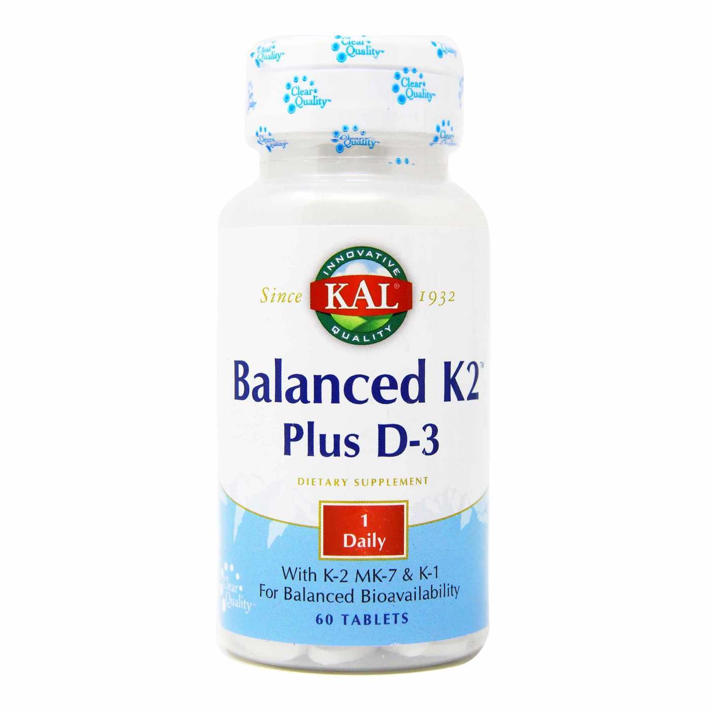 Kal Balanced K2 Plus D3 100/10 Mcg