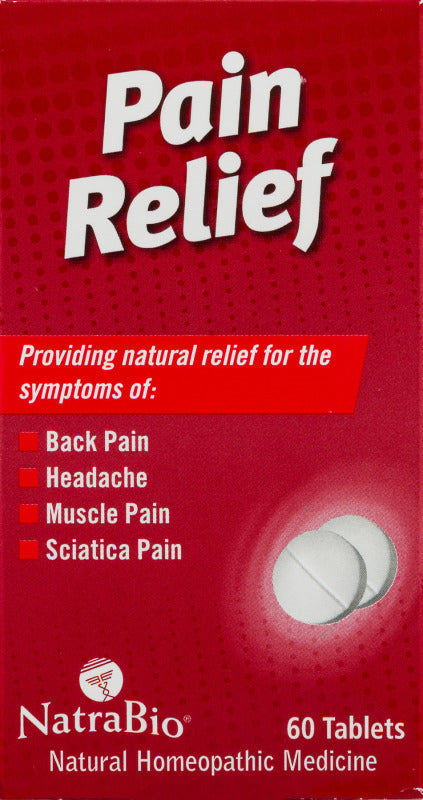 NatraBio Pain Relief, 60 Tablets, From Natra-Bio