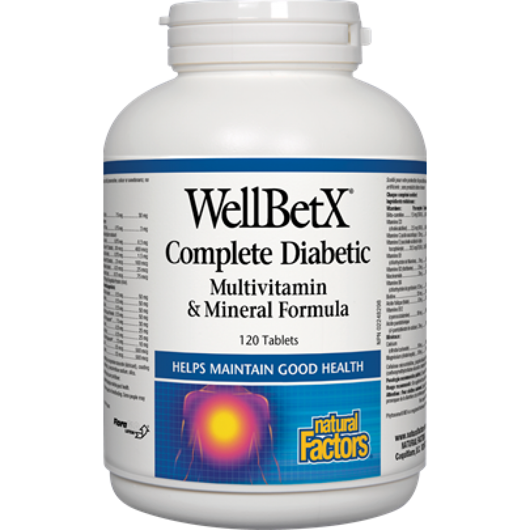 Natural Factors WellBetX Complete Glucose Management System -- 120 Tablets