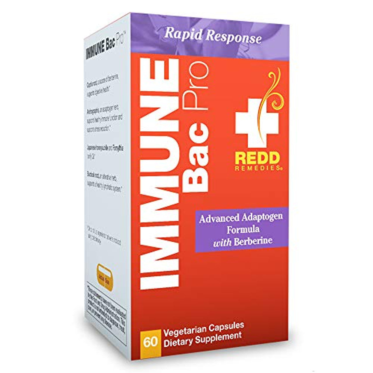 Redd Remedies Immune Bac Pro Rapid Response Support For Healthy Immune Digestive And Lymph System Function Formulated Botanical Blend 60 Vegetarian Capsules 30 Servings