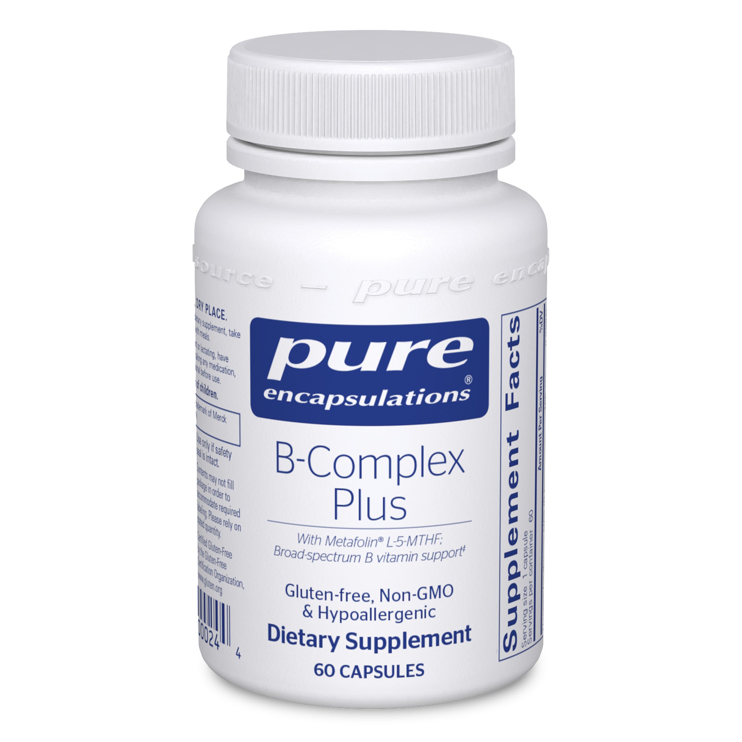 Pure Encapsulations B-Complex Plus, 60 Capsules