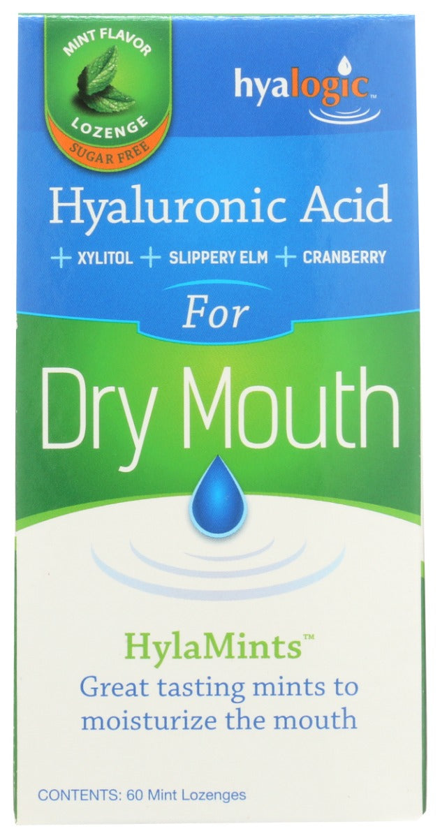 Hyalogic Hyaluronic Acid For Dry Mouth By - 60 Lozenges