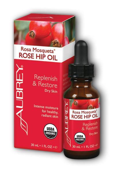Aubrey Organics  -Rosa Mosqueta Rose Hip Oil 1oz - Highland Health Foods