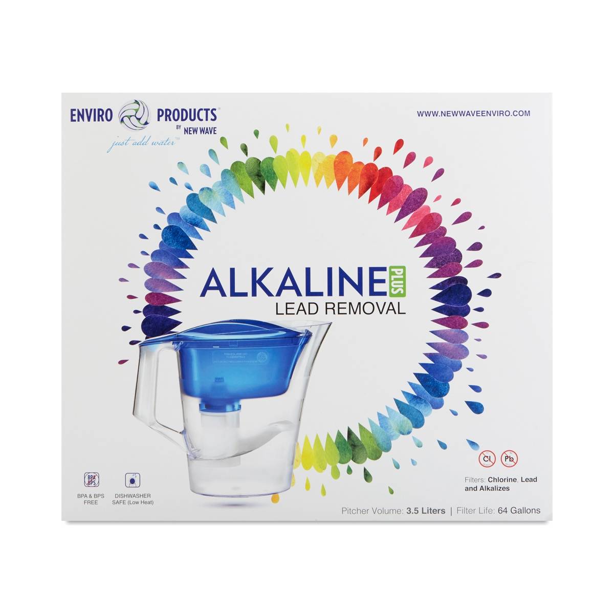 Alkaline Plus Lead Removal Filter Pitcher System