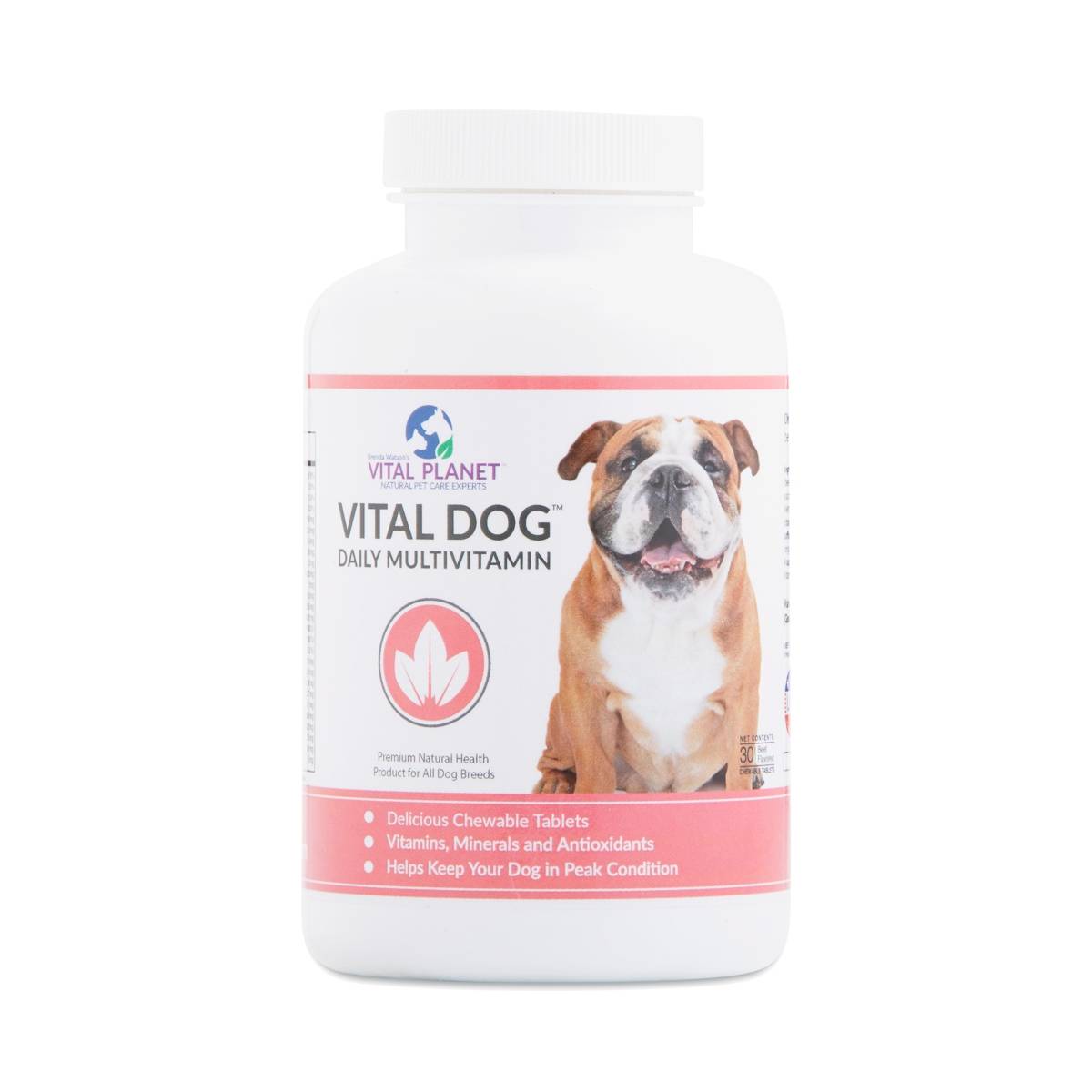 Vital Dog Daily Multivitamin Chewables, Beef