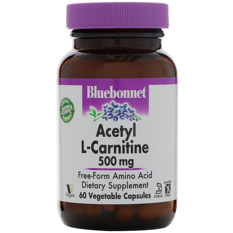 Bluebonnet Acetyl L-Carnitine 500 Mg Vitamin Capsules