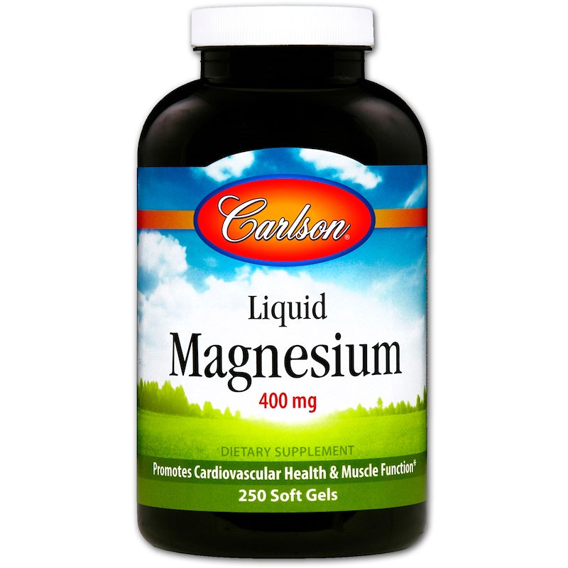 Carlson Labs Liquid Magnesium, 400 Mg, 250 Soft Gels