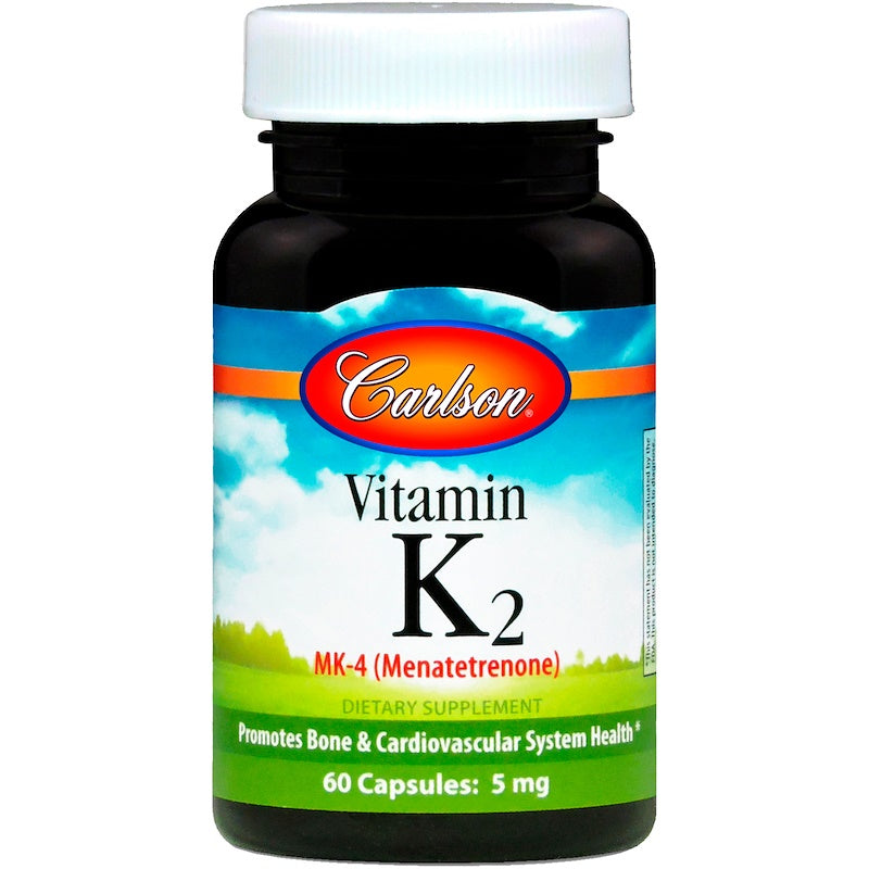 Carlson Labs Vitamin K2, 5 Mg, 60 Capsules