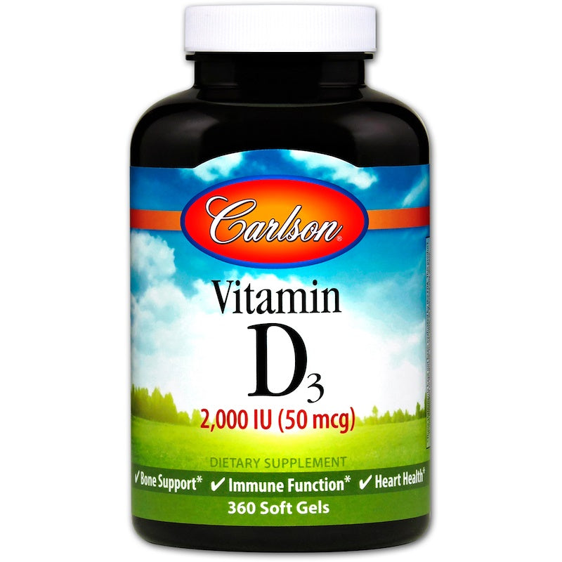Carlson Labs Vitamin D 2000IU 360 Soft Gels